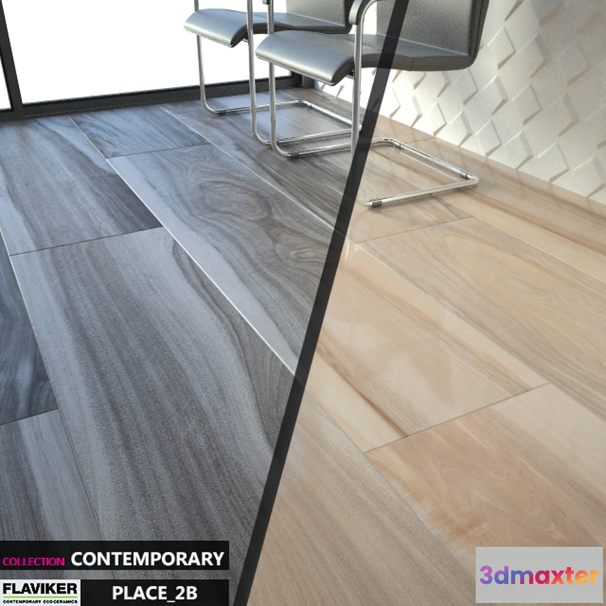 651485 - FLAVIKER COLLECTION CONTEMPORARY PLACE 2B ASPEN GREY NATURAL Set 03