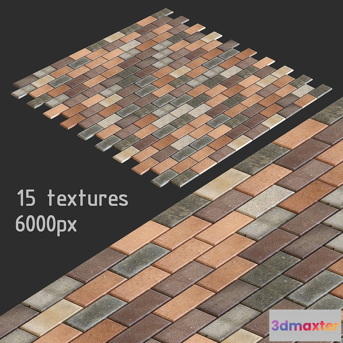 660759 - Paving slabs. 15 textures