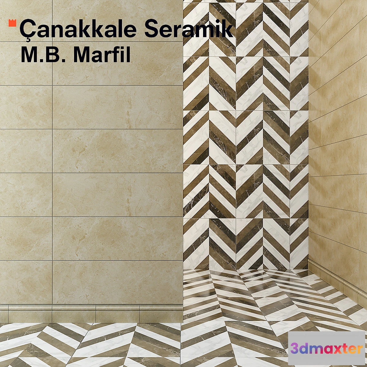 664159 - Tile Marmoles Brillo Marfil