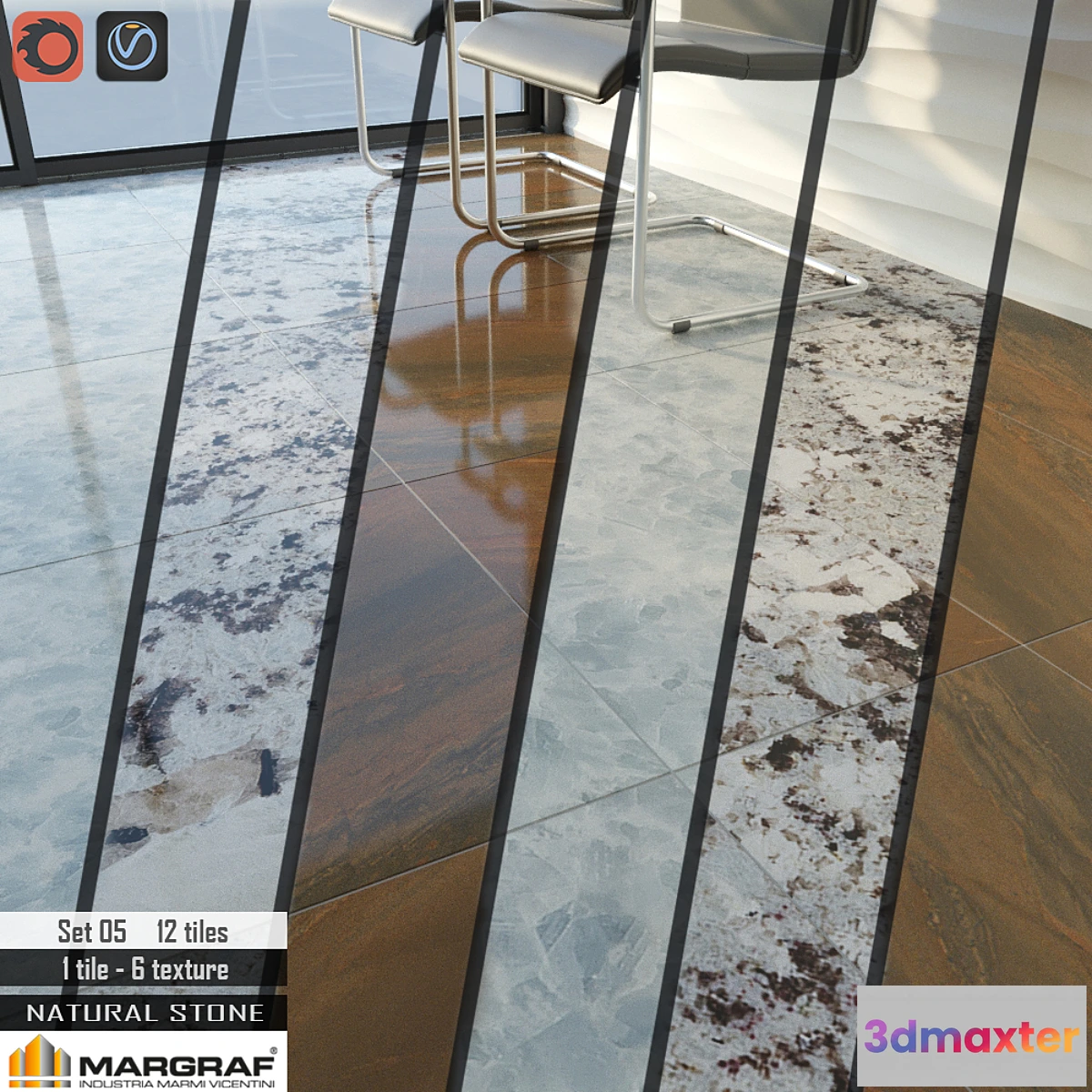 664209 - Margraf natural Stone Set 05