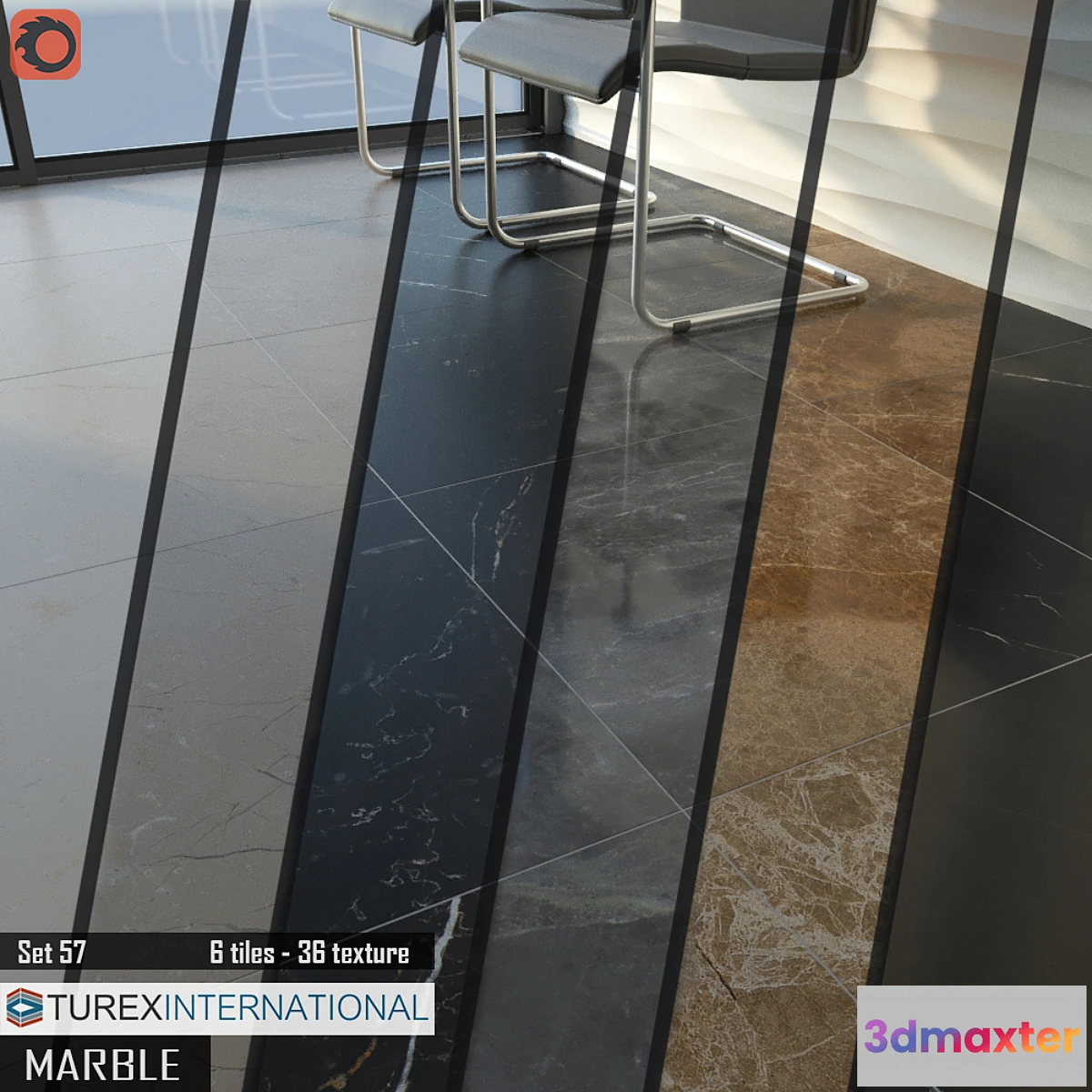 673401 - TUREX INTERNATIONAL Marble Tiles Set 57 - No.2