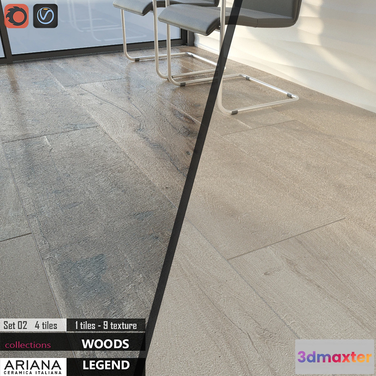 673419 - ARIANA LEGEND HAVANA WHITE Set 02