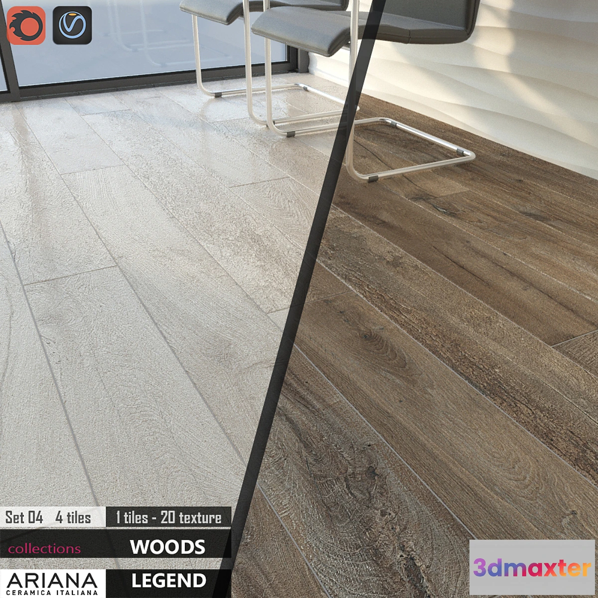 673423 - ARIANA LEGEND HAVANA WHITE Set 04