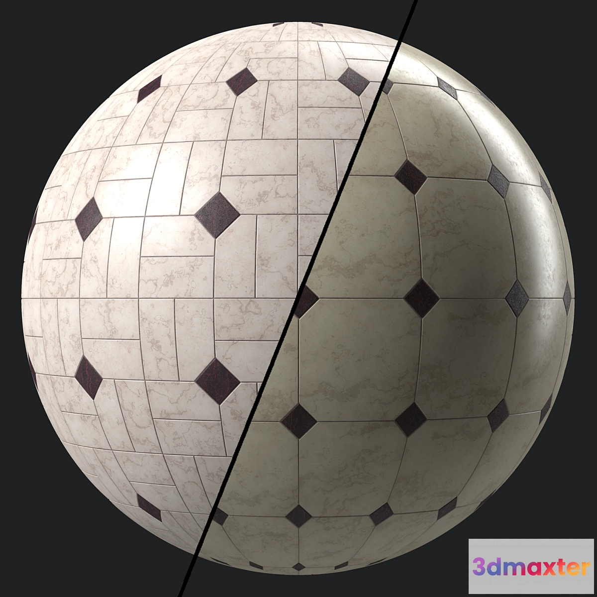 675111 - Marble Tile Materials 16- Pbr 4k Seamless