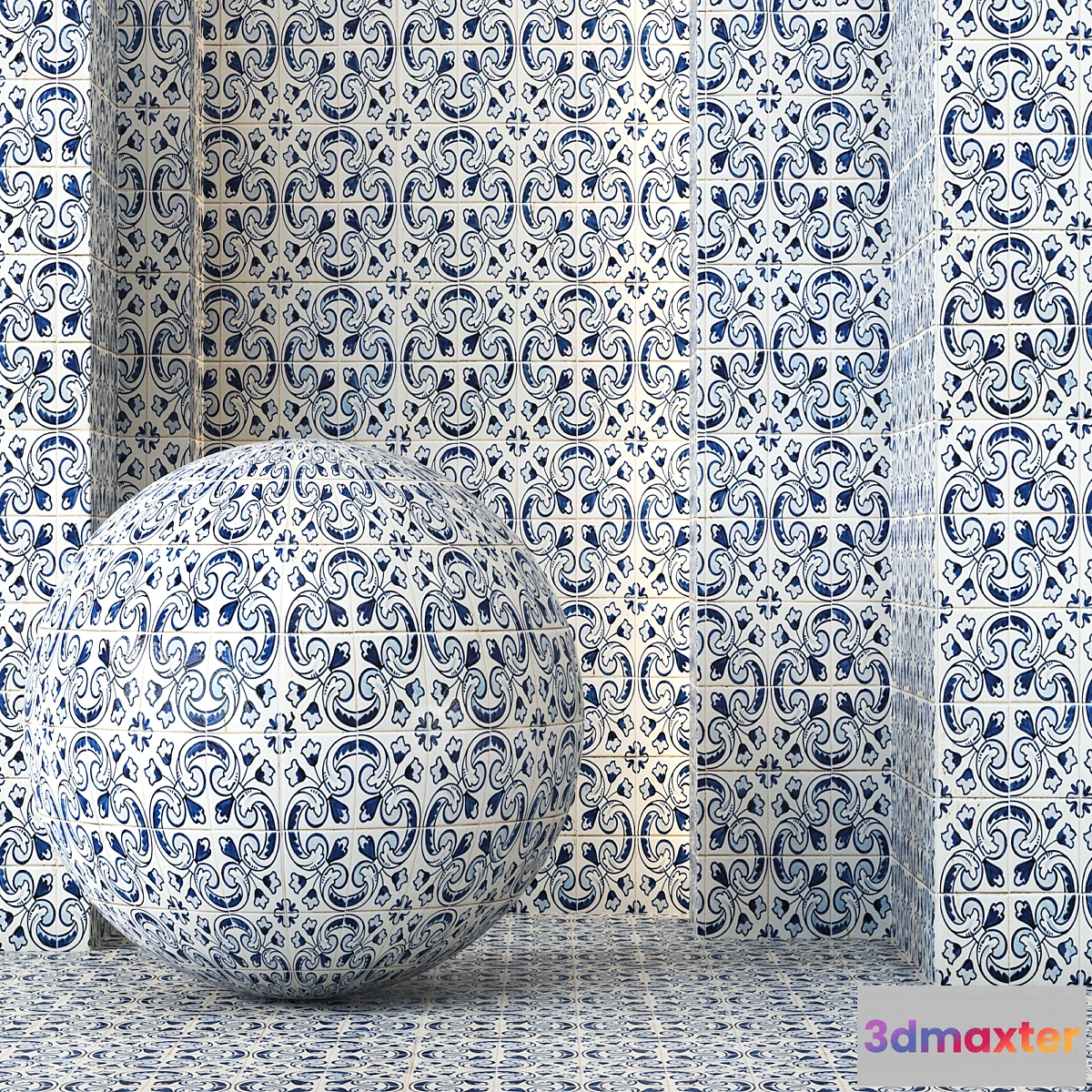 680598 - Moroccan Tile Texture 4K - Seamless - 4 Color