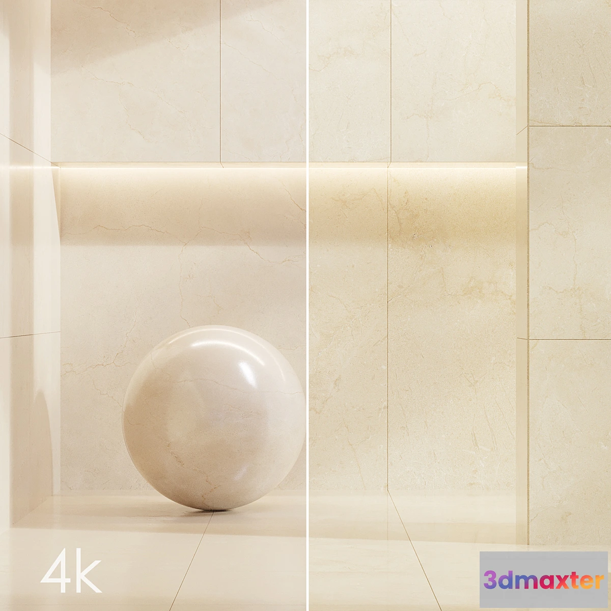 685582 - Cifre Ceramica Set 03 - Bundle - 2 types Beige and Cream marble _ 4k