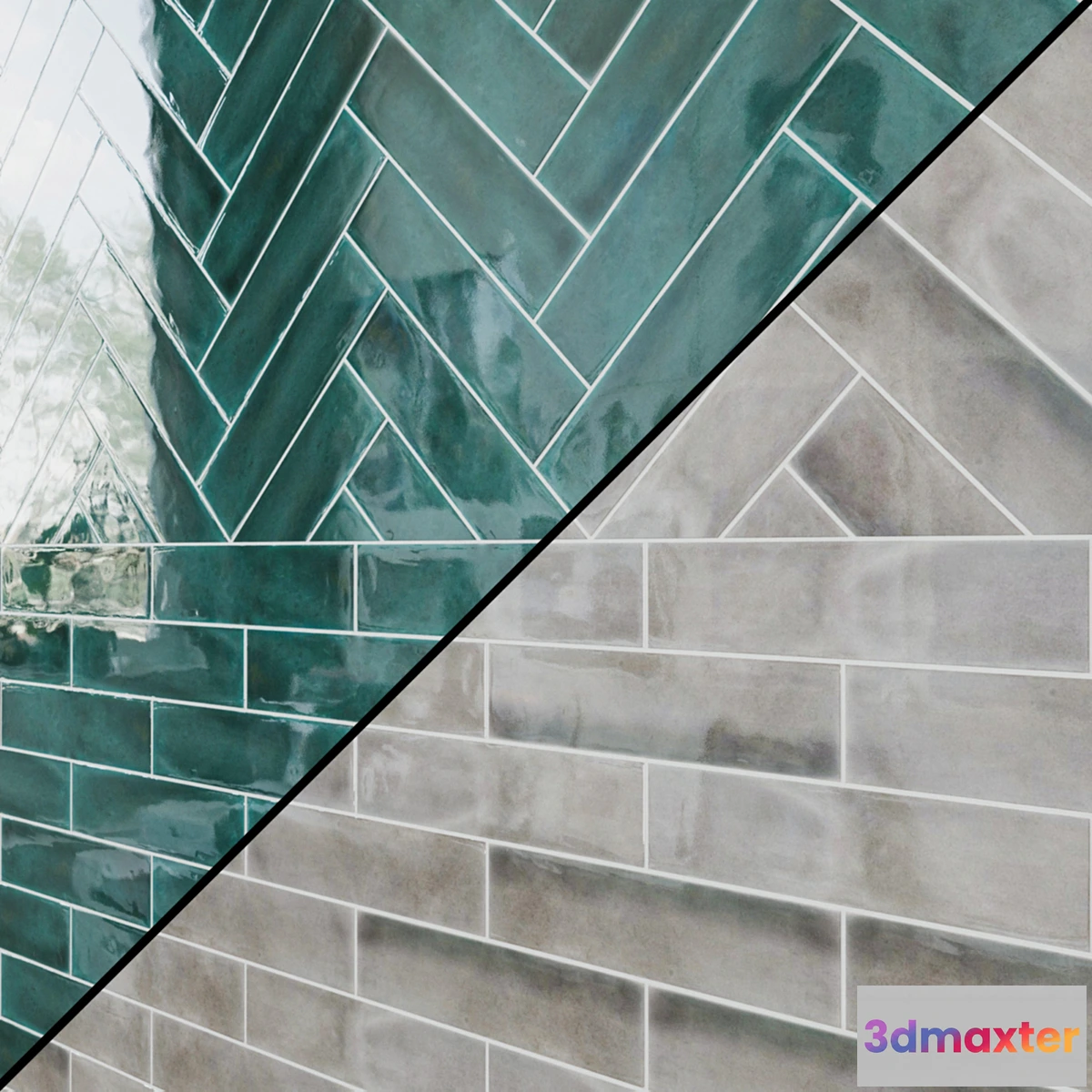 685606 - Opal Collection Rustic Style Ceramic Tiles 7.5 × 30 Brick