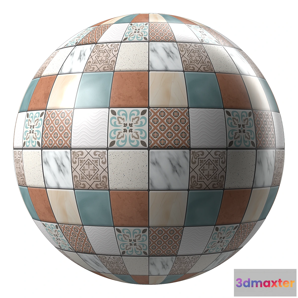 778677 - Tiles Materials- Moroccan Mosaic Tile  Pbr 4k Seamless - No.2