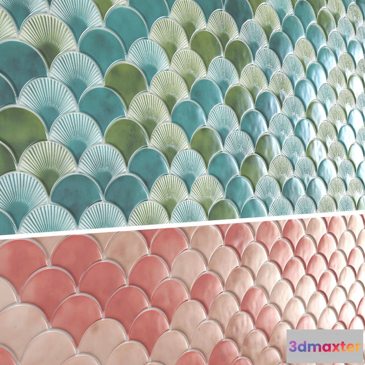 778701 - Radial Fish Scale Tiles - No.2