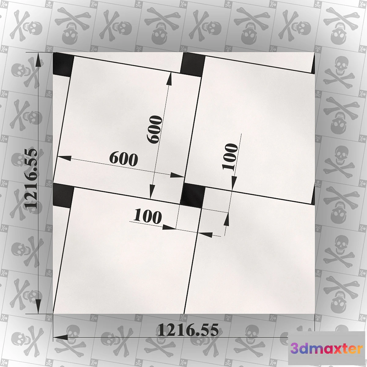 806788 - Template layout tiles diagonally offset.