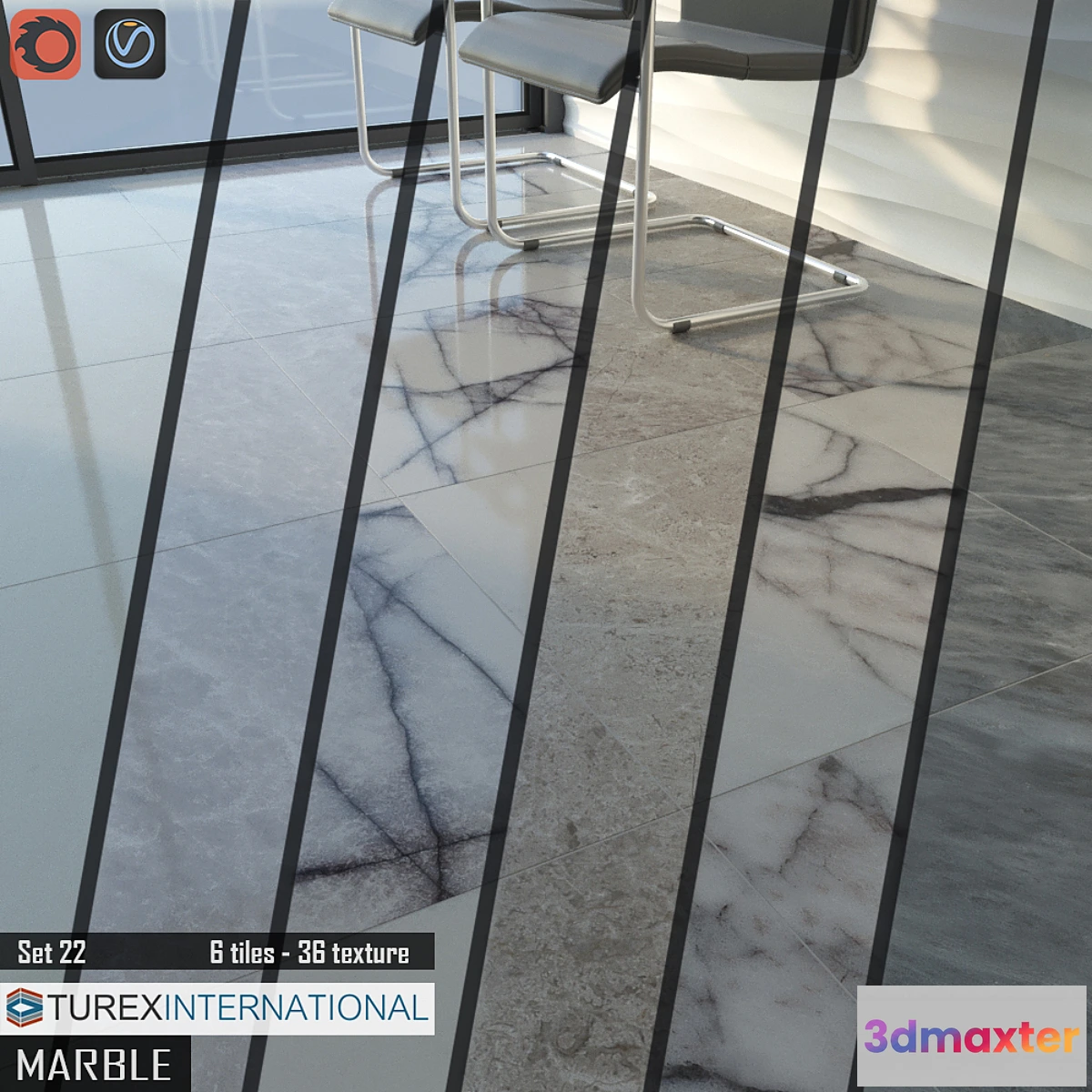 896968 - TUREX INTERNATIONAL Marble Tiles Set 22 - No.2