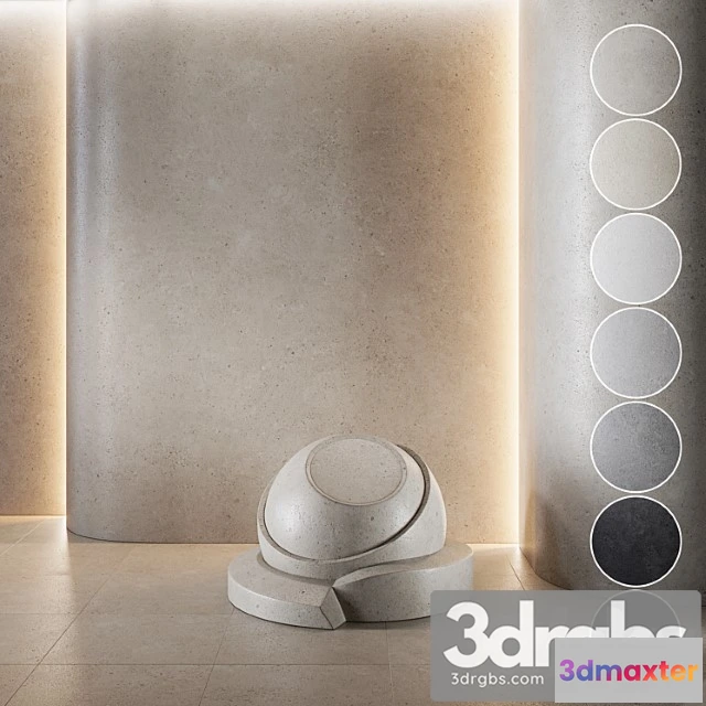 1001526 - Decorative Plaster Concrete Set Seamless 05