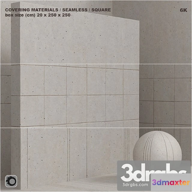 1001610 - Material Seamless Plaster Concrete Panel Set 95