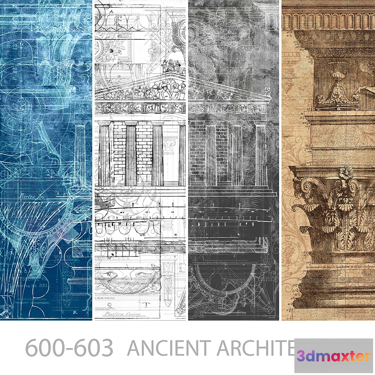 1310010 - Wallpapers_Ancient architecture_Designer wallpapers_Panels_Photowall-paper_Fresco 3D Max