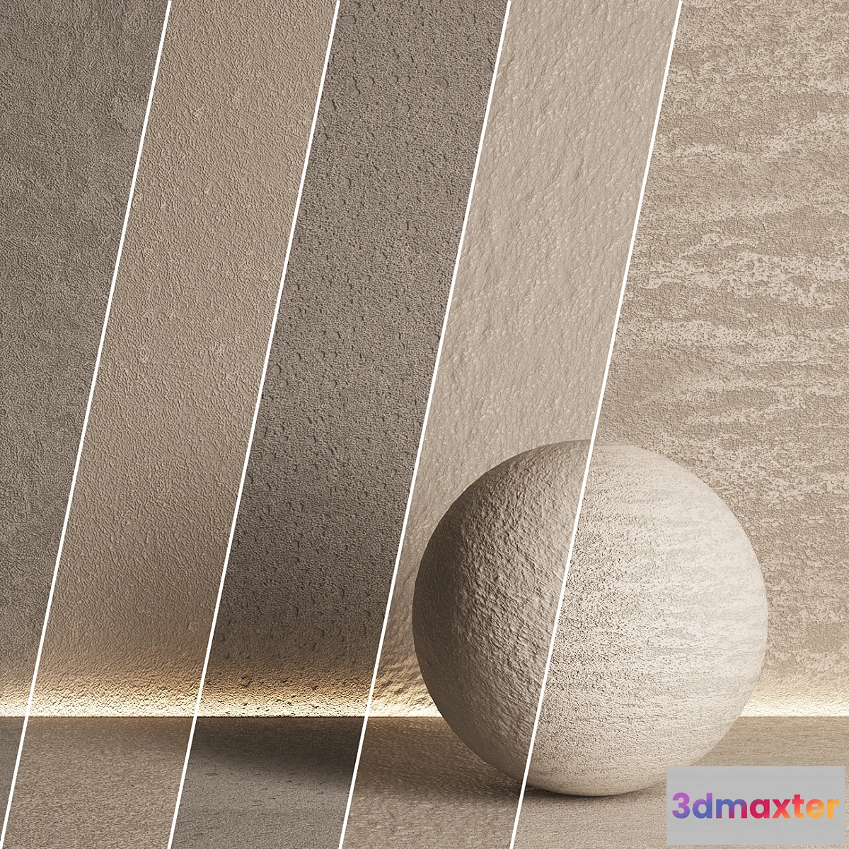 1310478 - 5 in 1 Set of decorative plaster No. 06 - No.2 3D Max