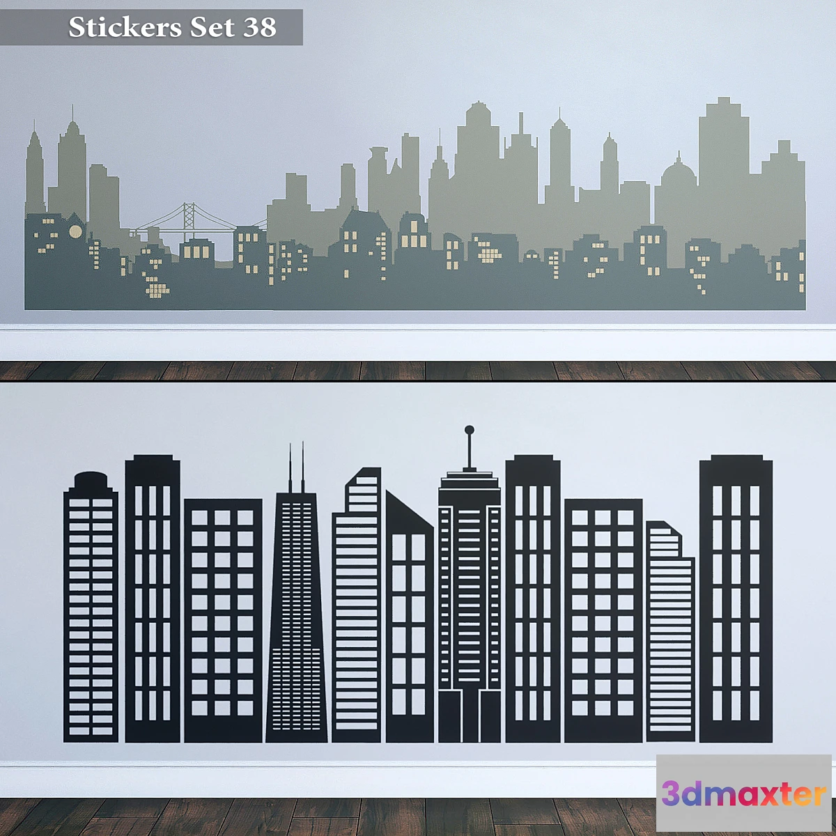 1316002 - Stickers Set 38 3D Max