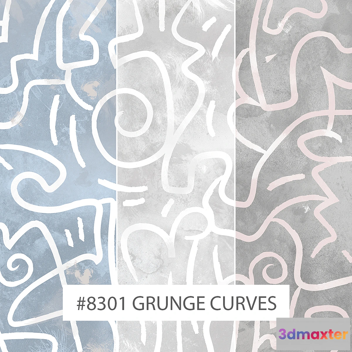1322990 - Creativille  Wallpapers  8301 Grunge Curves - No.2 3D Max