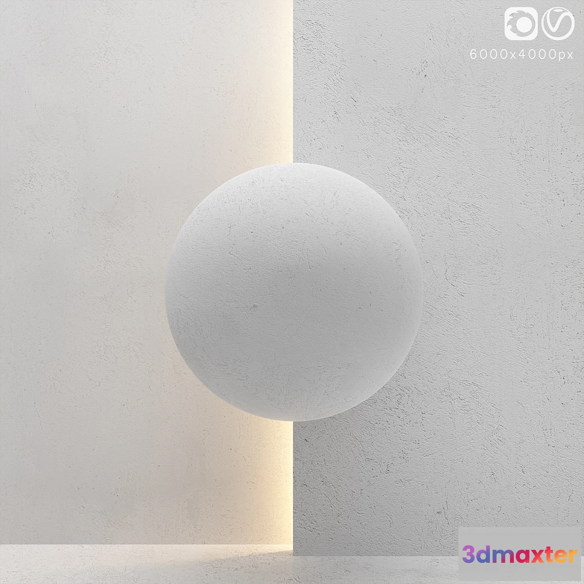 1335933 - White stucco texture 3D Max