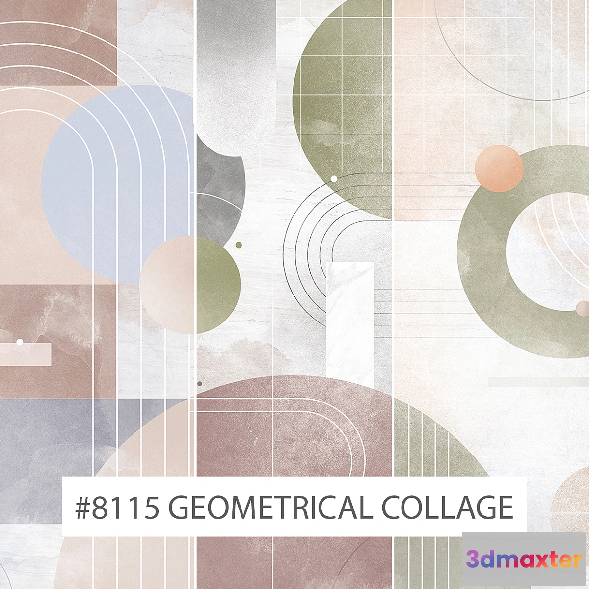 1352104 - Creativille  Wallpapers  8115 Geometrical Collage 3D Max