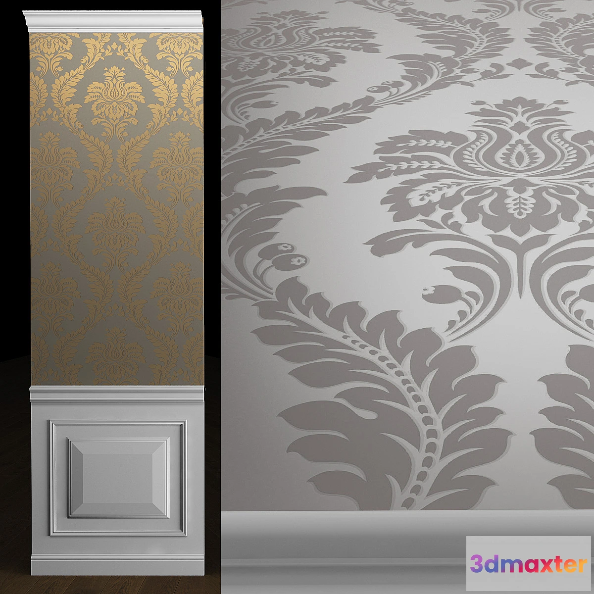 1403760 - Wallpaper Persian chic Grandeco 3D Max