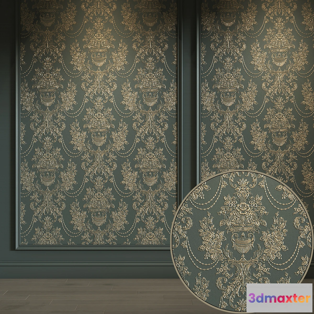 1434046 - Plaster wallpaper 229 (WallCrusta) 3D Max