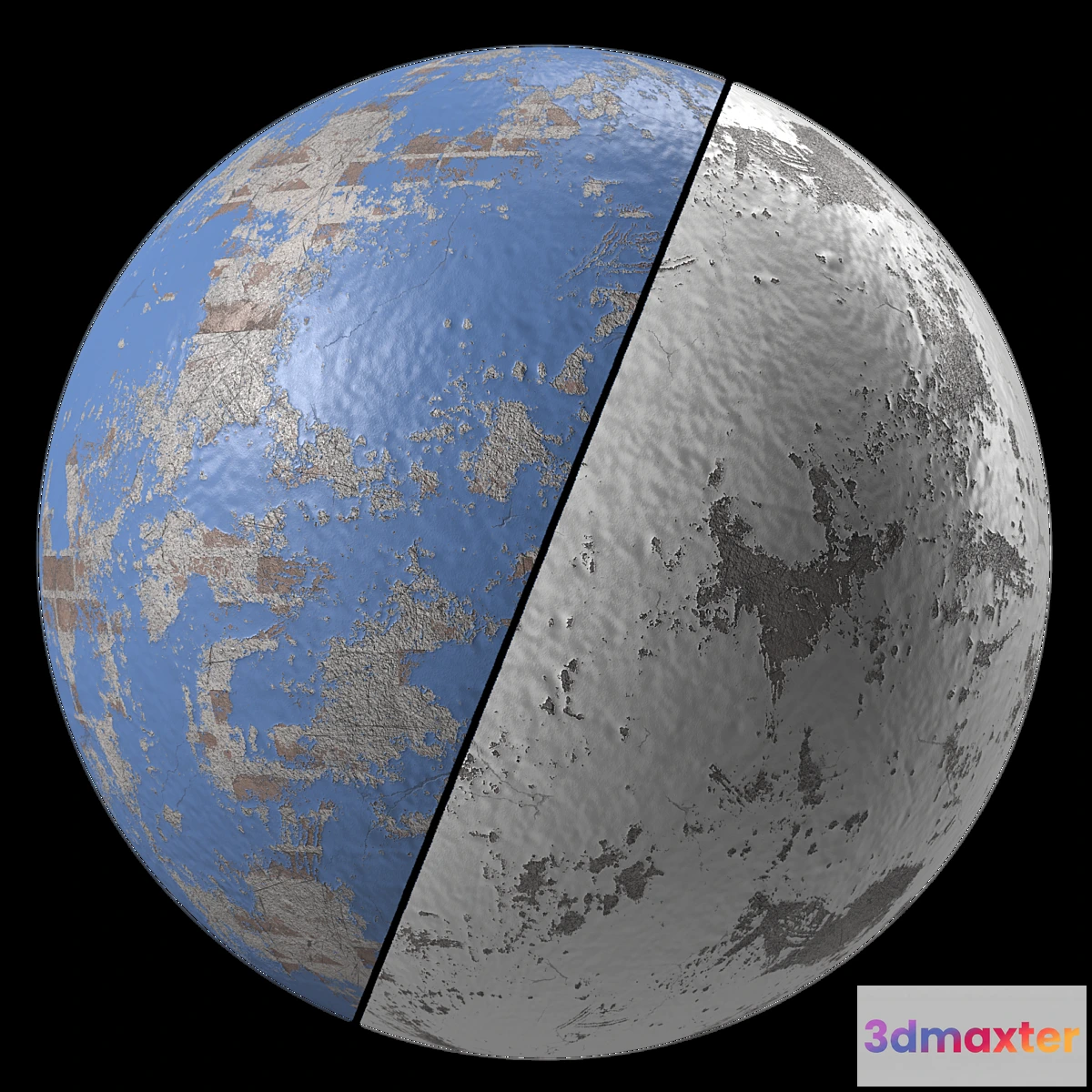 1468102 - Plaster Materials 29- Painted Wall By Bricks sbsar  Pbr  4k  seamless 3D Max