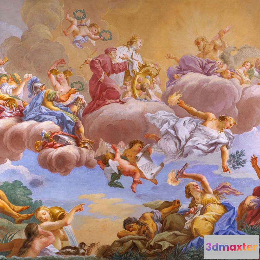 1674617 - Affreschi & Affreschi  - Wallpaper SL-103D 3D Max