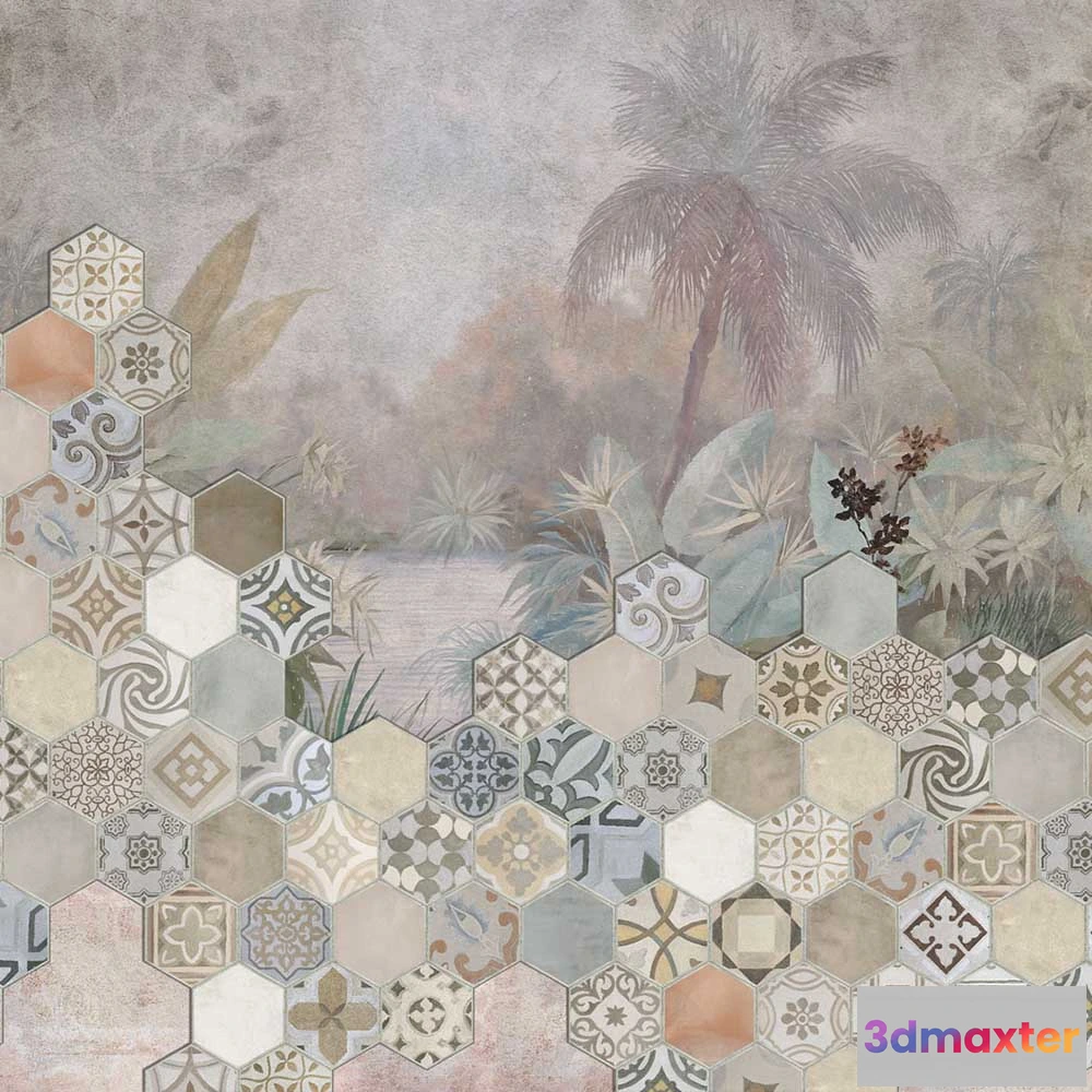 1674717 - Affreschi & Affreschi  - Wallpaper AH-108 3D Max