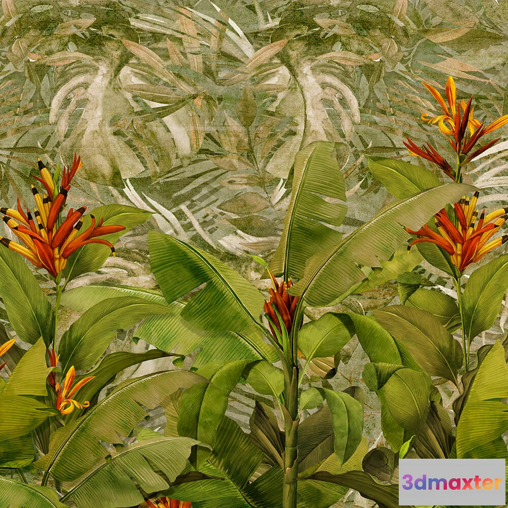 1674993 - Alumoart - Interior panel Tropical 3D Max