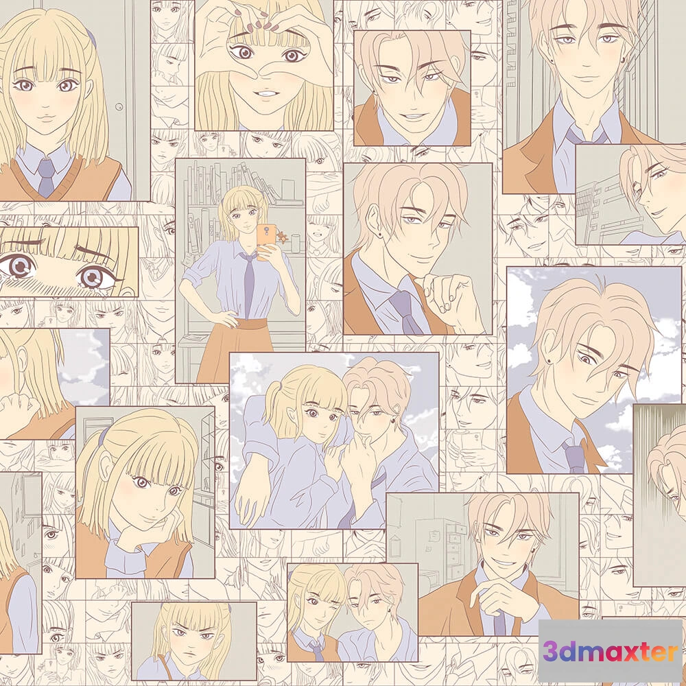 1675025 - Alumoart - Interior panel Manga 3D Max