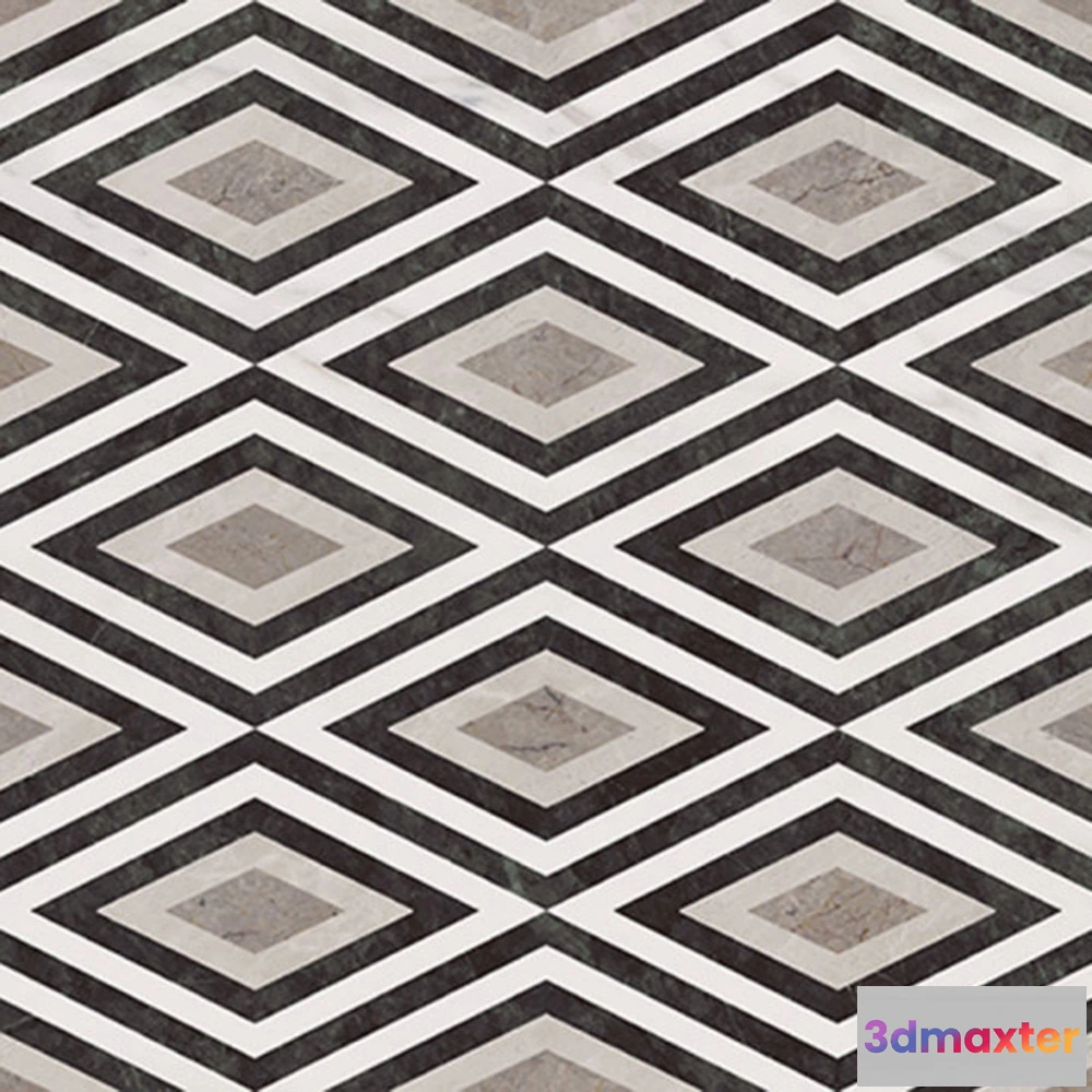 1675127 - Apavisa  - White Glossy Decor Borghini 3D Max