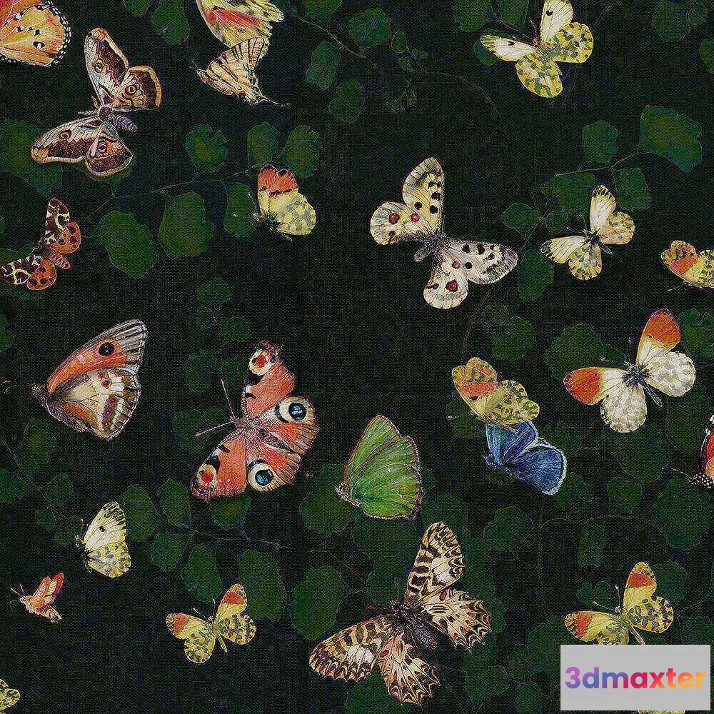1675257 - Coordonné - Wallpaper Magic butterflies 3D Max