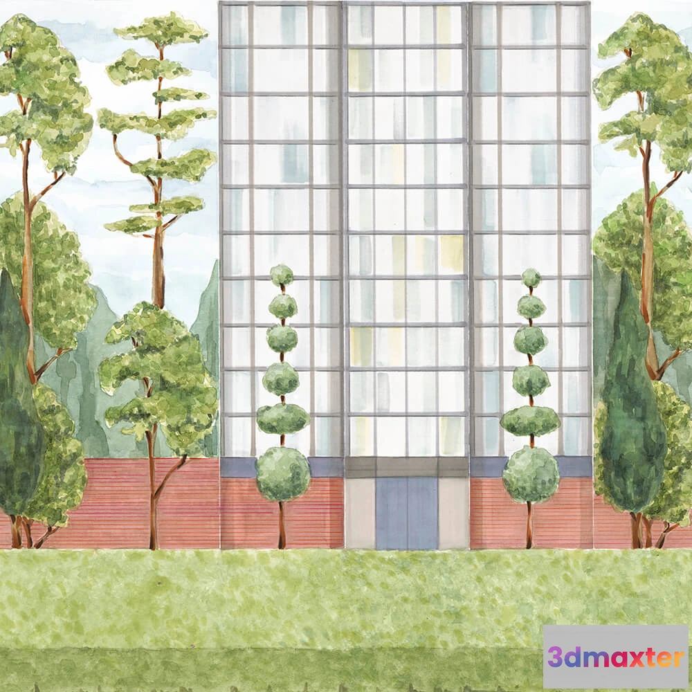 1675273 - Coordonné - Wallpaper Urban Garden 3D Max