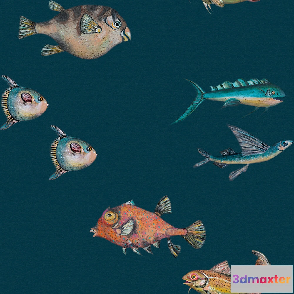 1675281 - Coordonné - Wallpaper Peces Santamans 3D Max