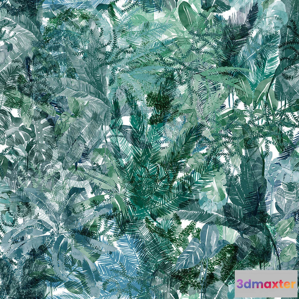 1675285 - Coordonné - Wallpaper Jungle Dream 3D Max