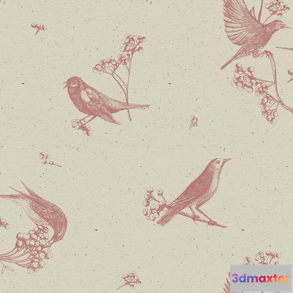 1675303 - Coordonné - Wallpaper Sweet Birds 3D Max