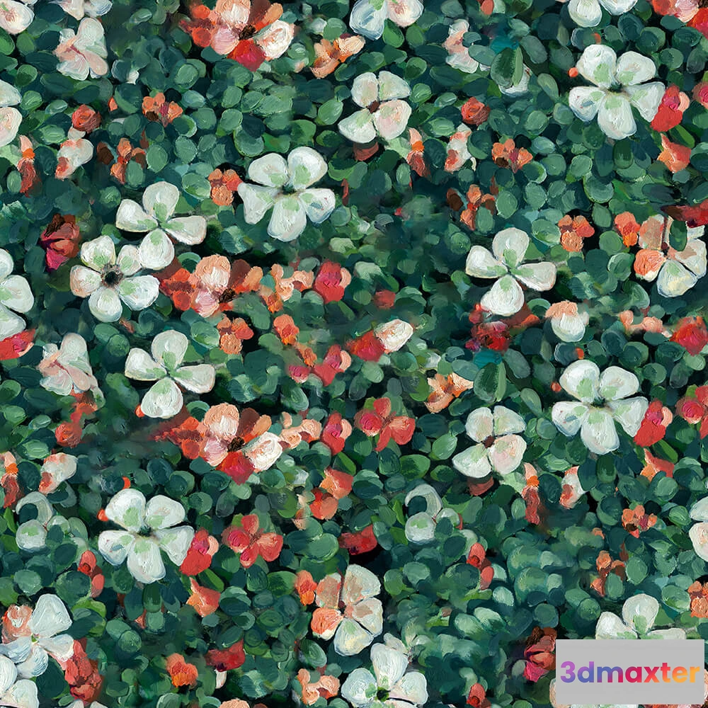 1675305 - Coordonné - Wallpaper Floral Tapestry 3D Max