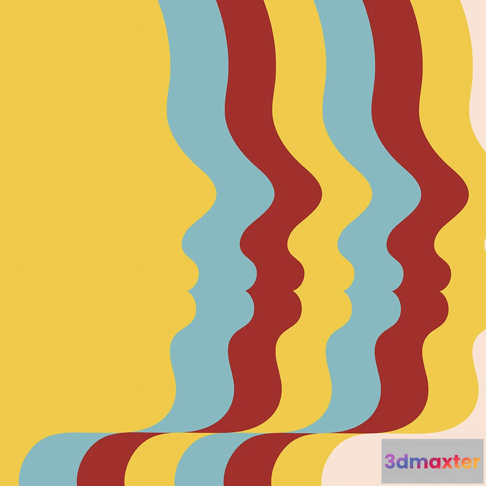 1675309 - Coordonné - Wallpaper Repetita Iuvant Day 3D Max