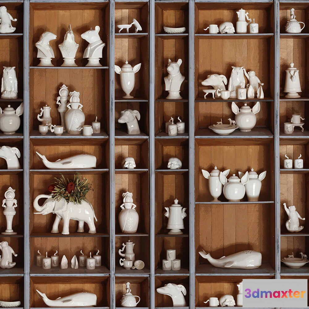 1675329 - Coordonné - Wallpaper Ceramic Fauna 3D Max