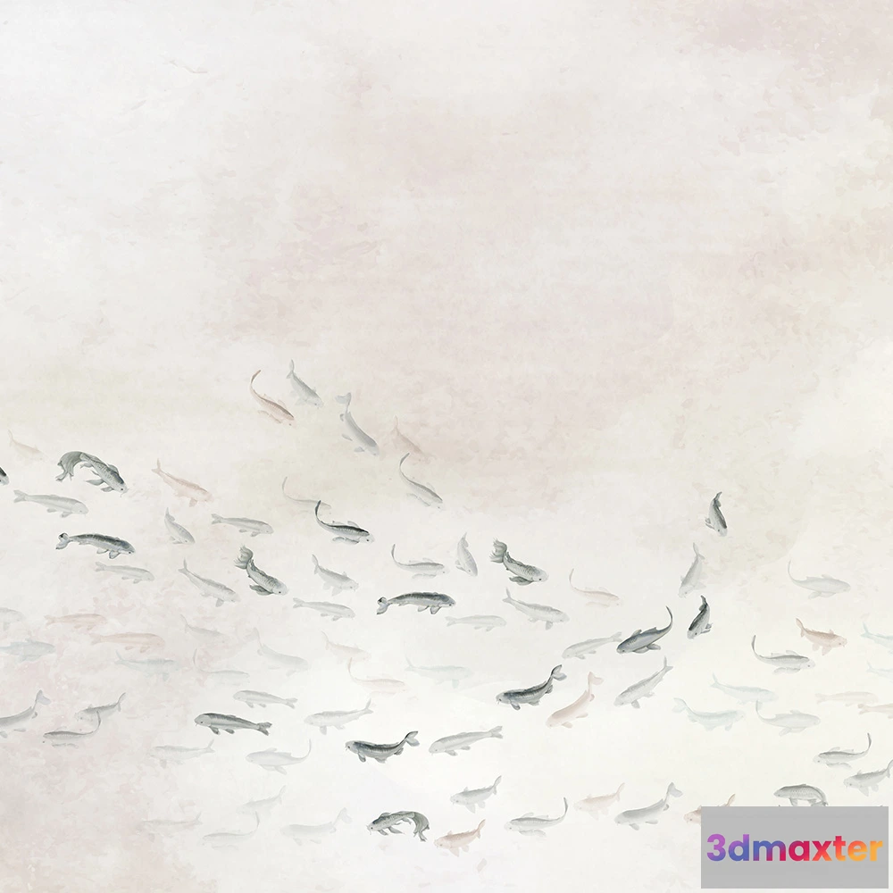 1675399 - Coordonné - Wallpaper Koi 3D Max