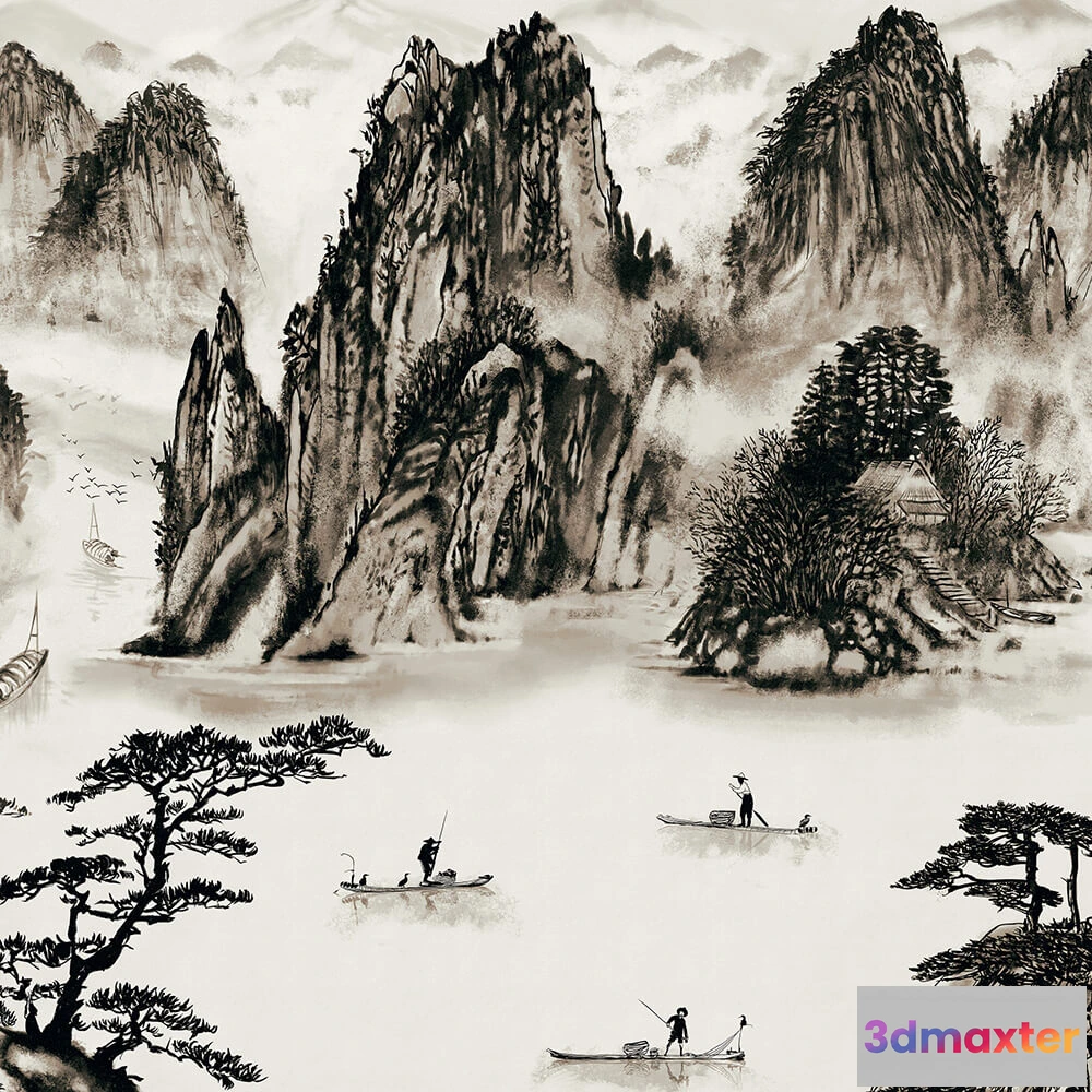 1675413 - Coordonné - Wallpaper Sumi 3D Max