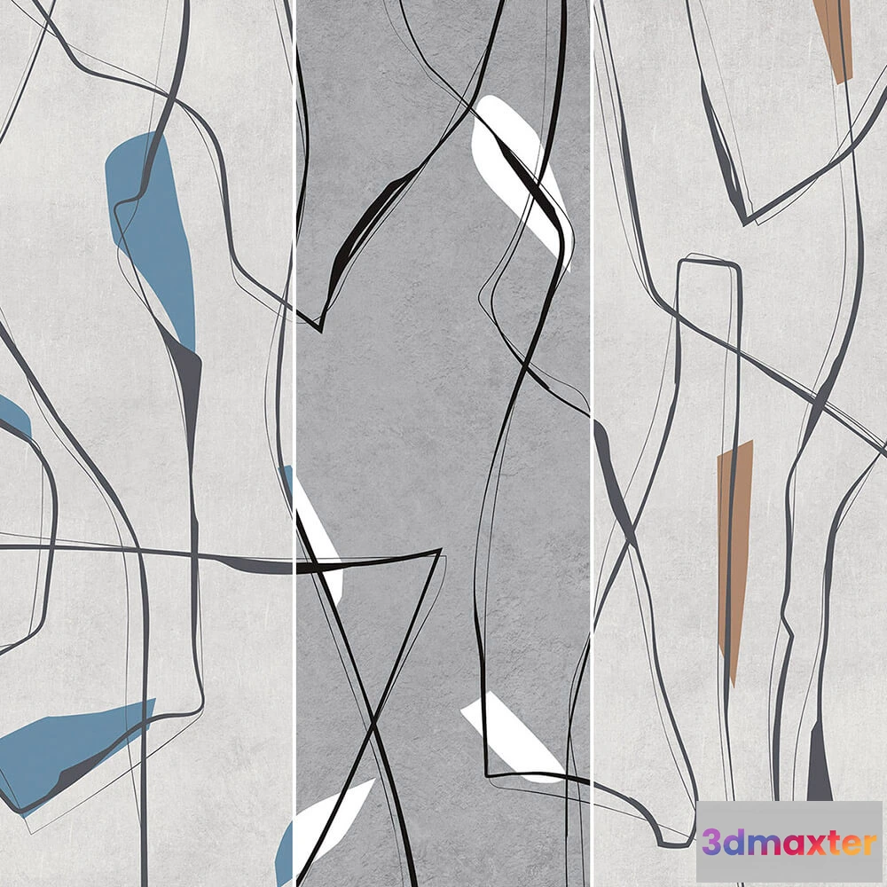 1675441 - Creativille - Wallpaper 828208 abstract lines and spots 3D Max