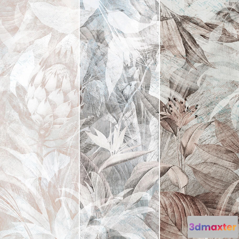 1675445 - Creativille - Wallpaper 422630 protea grunge collage 3D Max