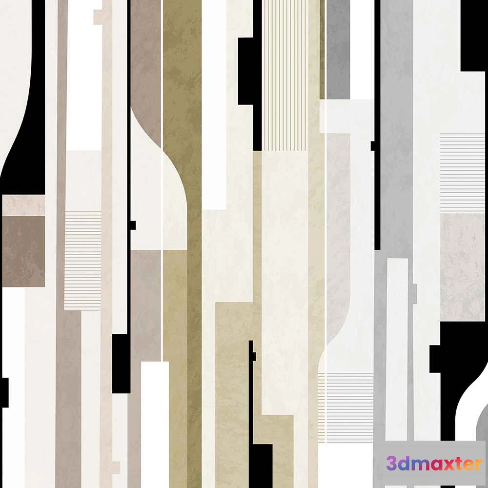 1675469 - Creativille - Wallpaper 8130 geometry with stripes 3D Max