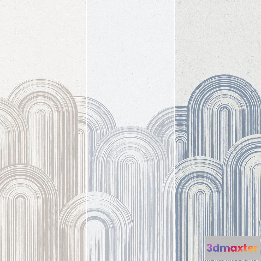 1675473 - Creativille - Wallpaper 8304 plaster arches 3D Max