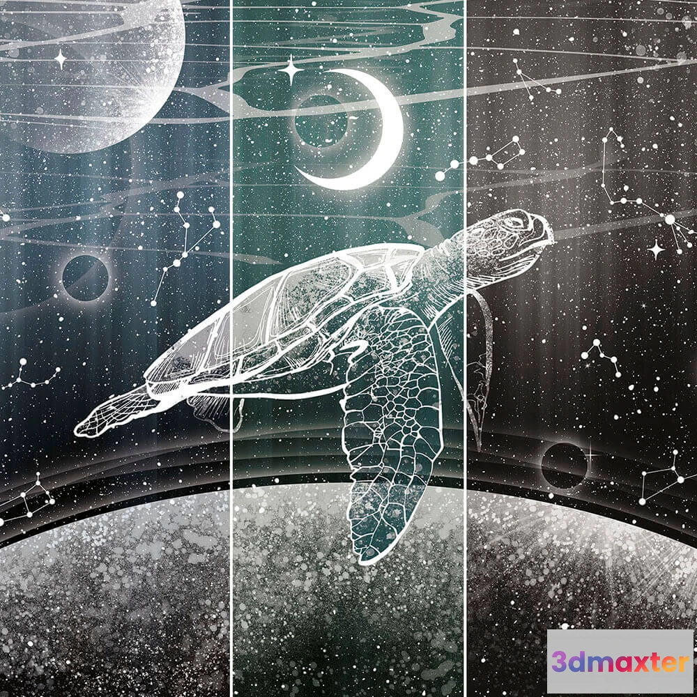 1675549 - Creativille - 2770 Space fantasy with turtle 3D Max