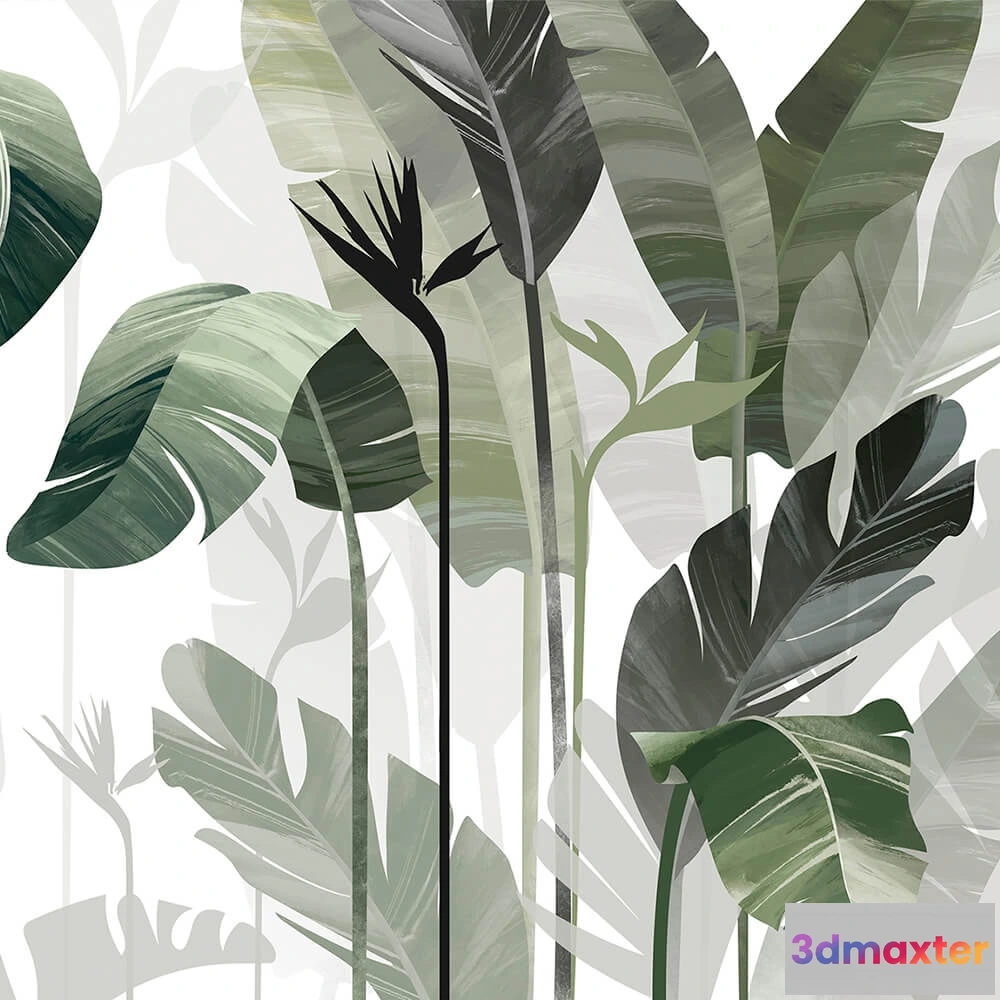 1675553 - Creativille - 4246 Tropical strelitzia 3D Max