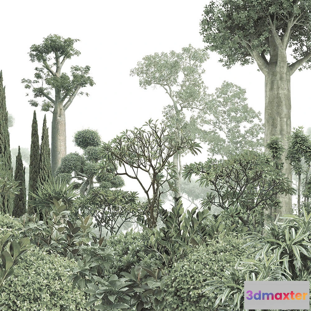 1675573 - Creativille - 4980 Botanical Garden 3D Max