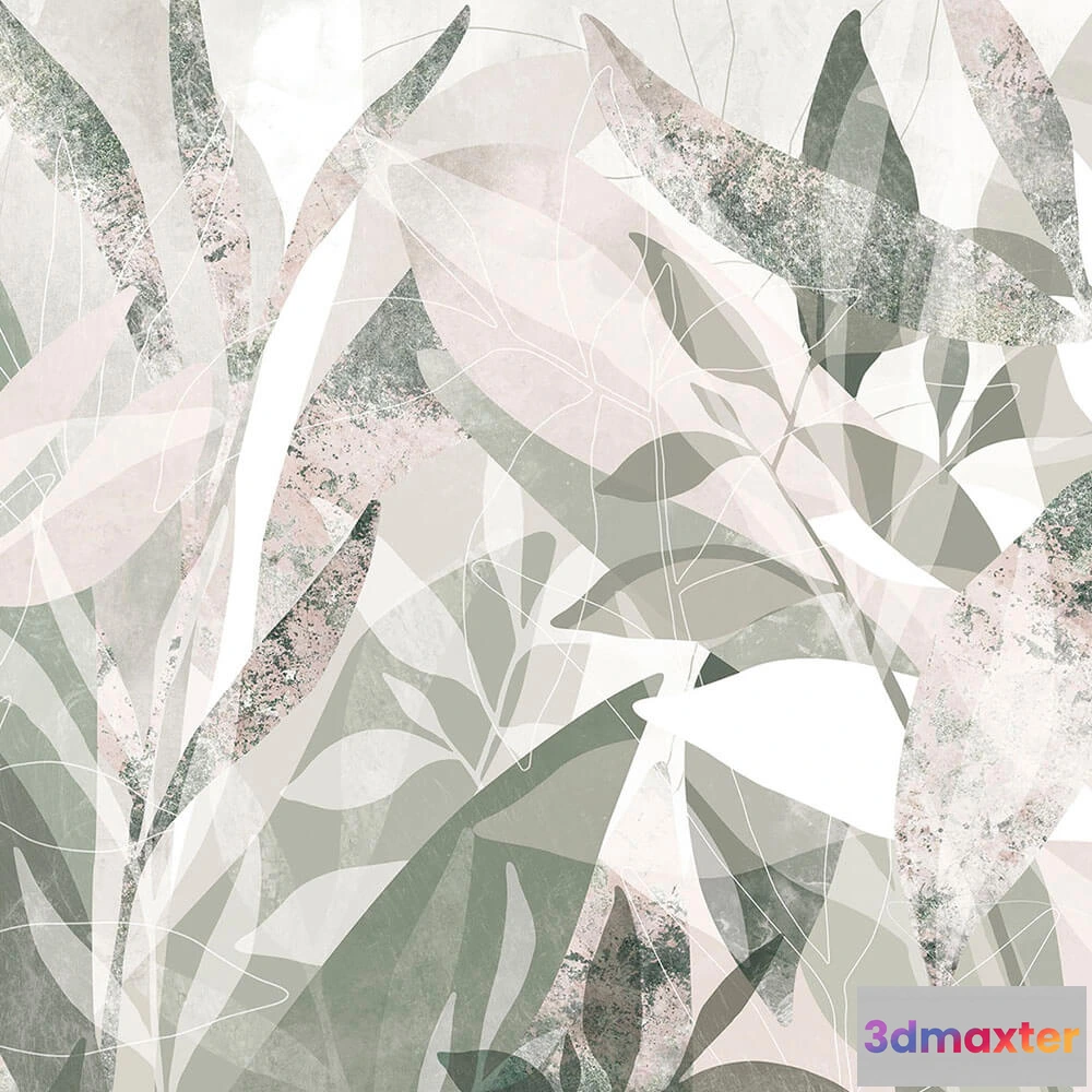 1675585 - Creativille - 4544 Abstract Leaves 3D Max