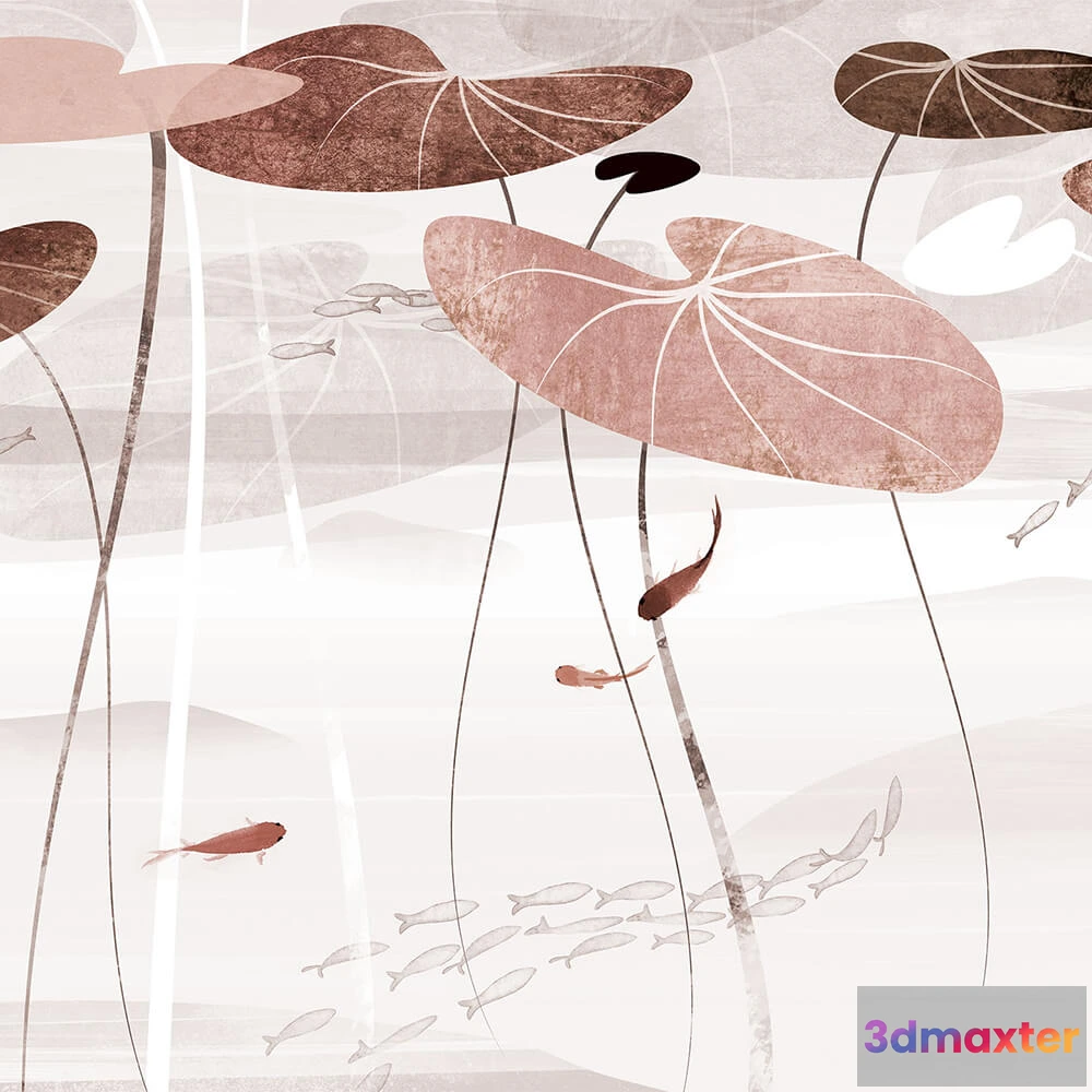 1675599 - Creativille - 4560 Lotus leaves 3D Max